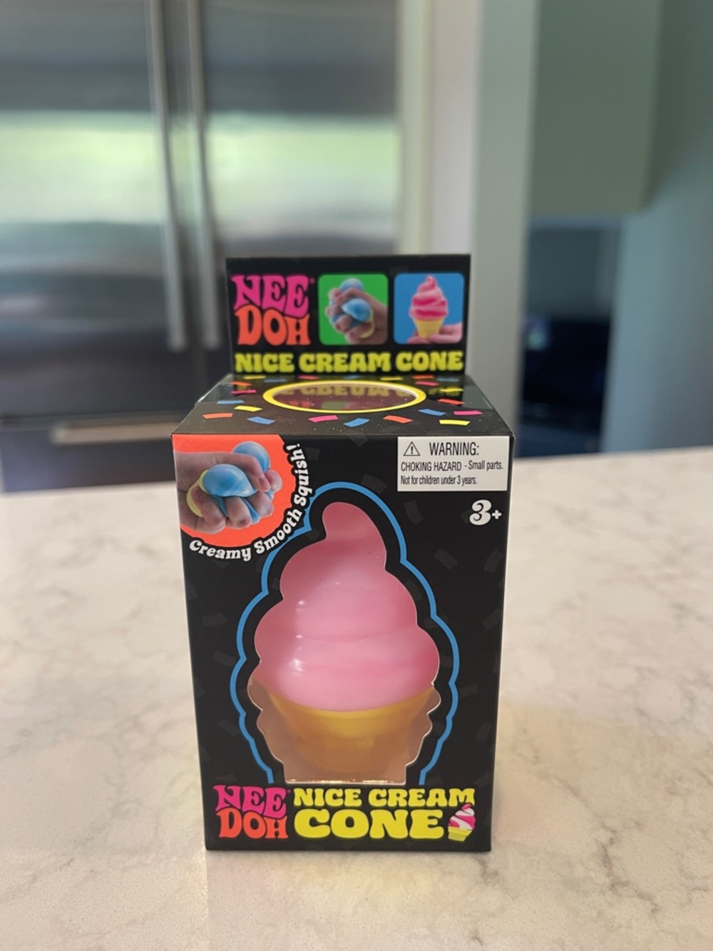 Nice Cream Cone Pink Squishy Toy